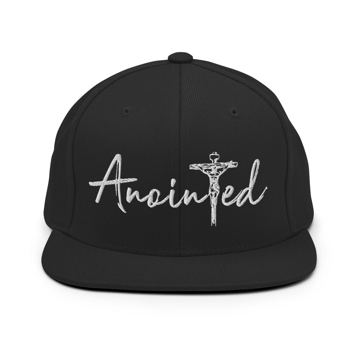 Black Snapback Hat - Anointed Tees