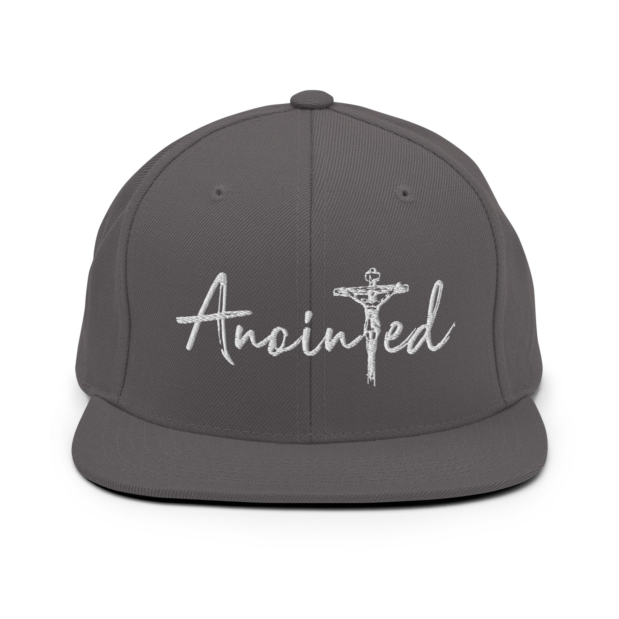 Dark Grey Snapback Hat - Anointed Tees