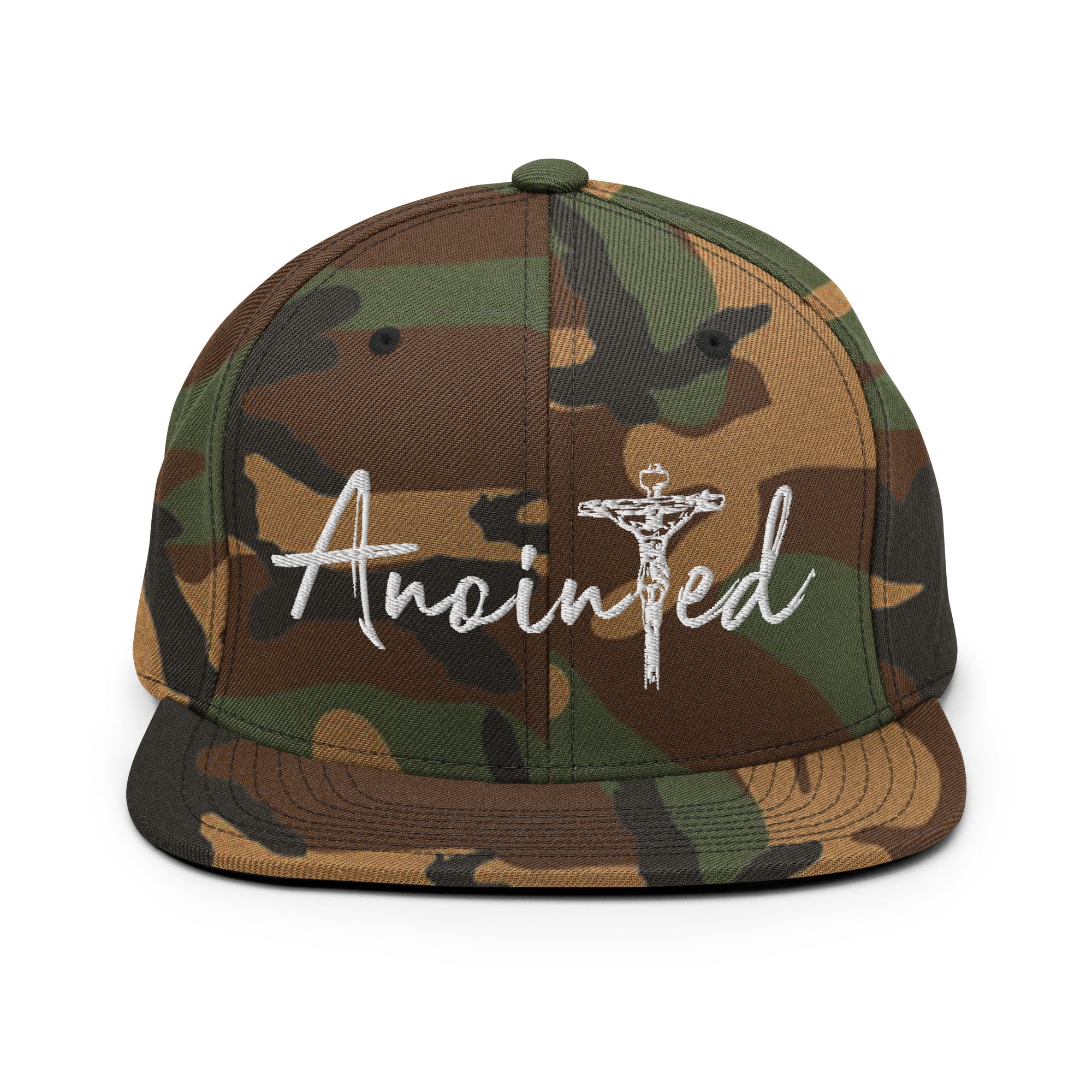 Camo Snapback Hat - Anointed Tees