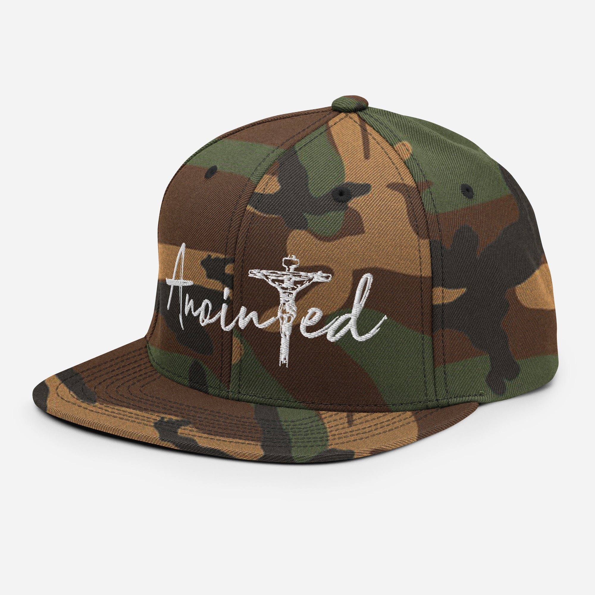 Camo Snapback Hat - Anointed Tees