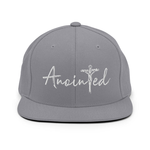 Silver Snapback Hat - Anointed Tees