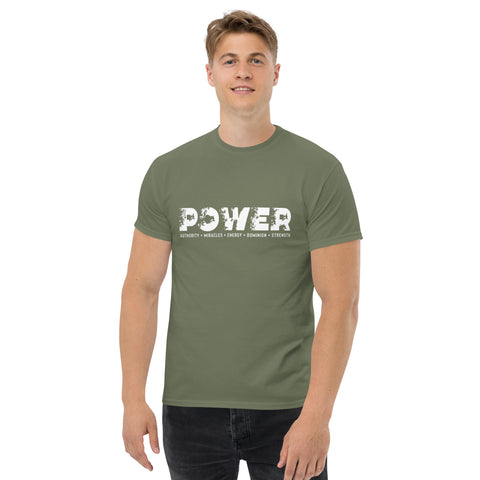 POWER (Black & White) Unisex classic tee