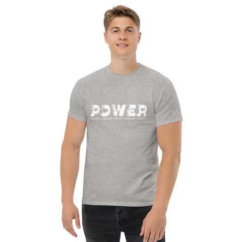 POWER (Black & White) Unisex classic tee