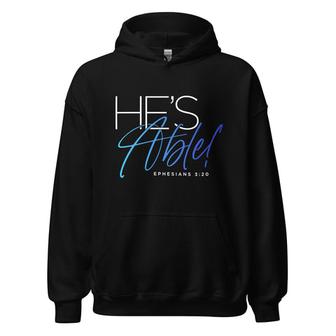 Unisex Hoodie - He's Able - Anointed Tees