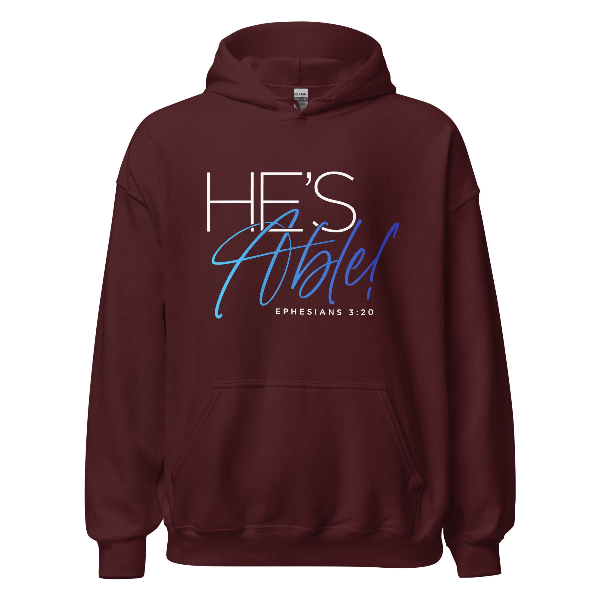 Unisex Hoodie - He's Able - Anointed Tees