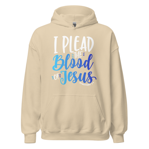 Unisex Hoodie - I Plead the Blood of Jesus - Anointed Tees