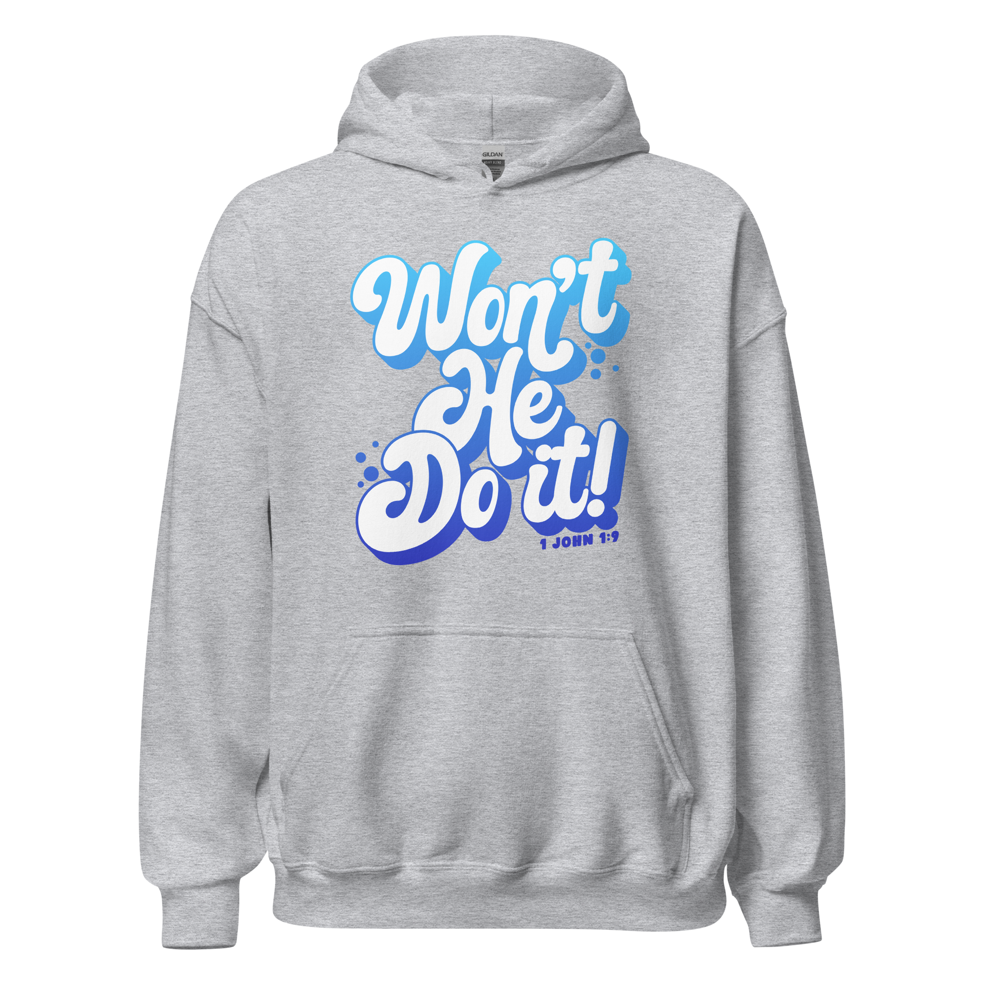 Unisex Hoodie - Won't He do it! - Anointed Tees