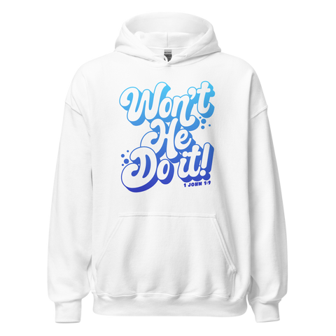 Unisex Hoodie - Won't He do it! - Anointed Tees