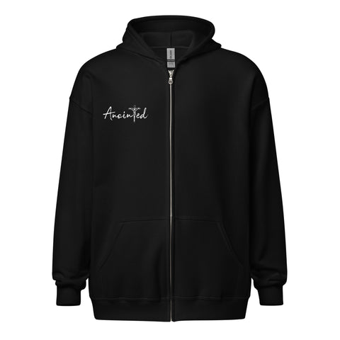 FAITH Black & White Zip Hoodie