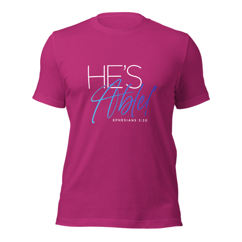 Unisex T-shirt - He's Able - Anointed Tees