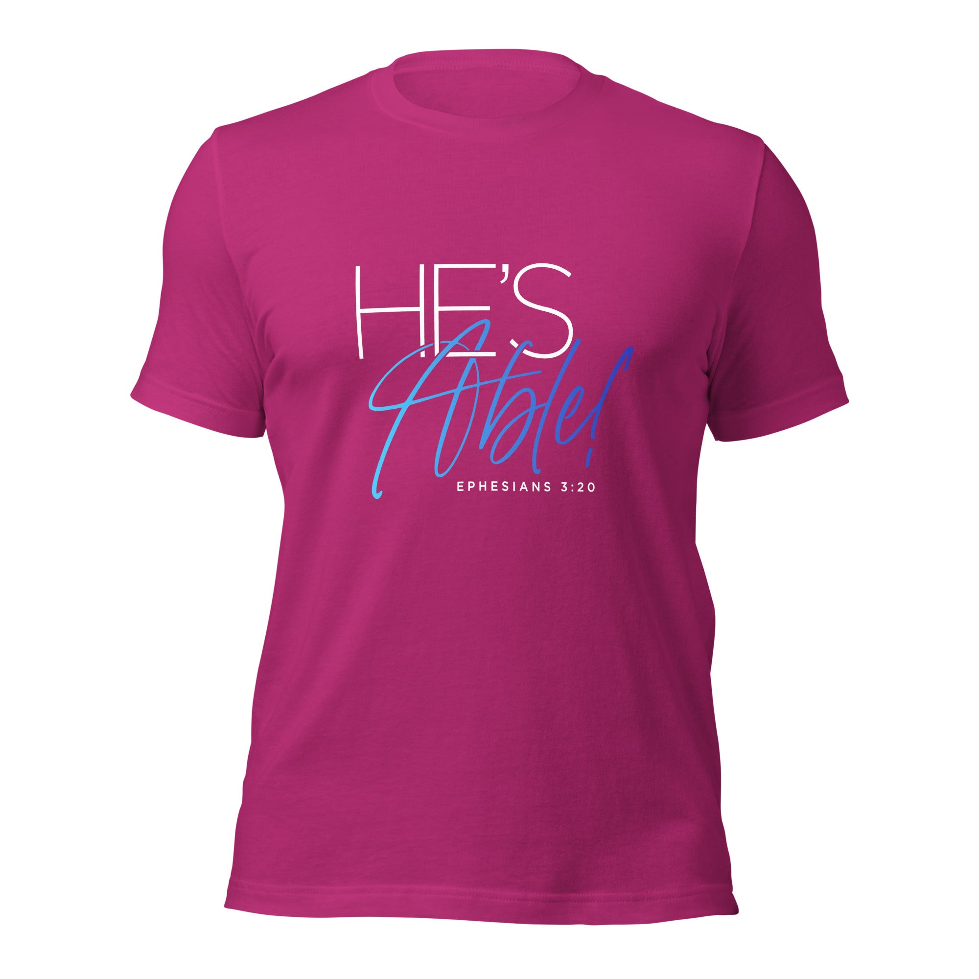 Unisex t-shirt - He's Able! - Anointed Tees