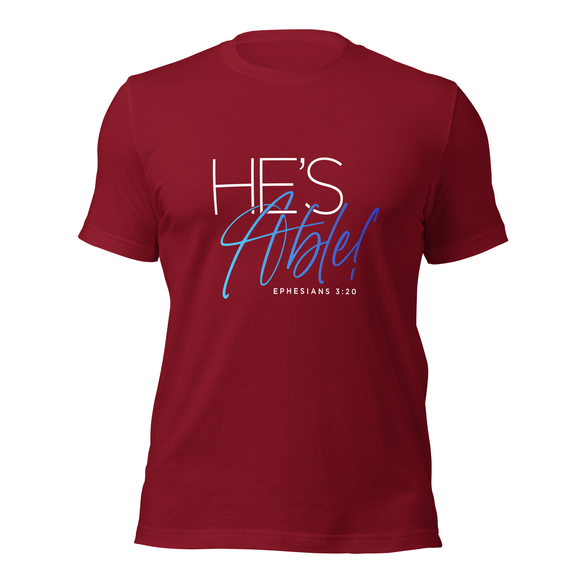 Unisex T-shirt - He's Able - Anointed Tees