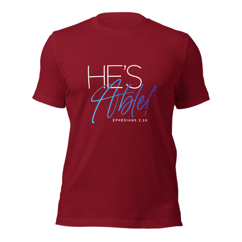 Unisex T-shirt - He's Able - Anointed Tees