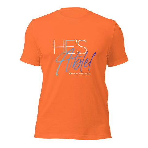 Unisex t-shirt - He's Able! - Anointed Tees