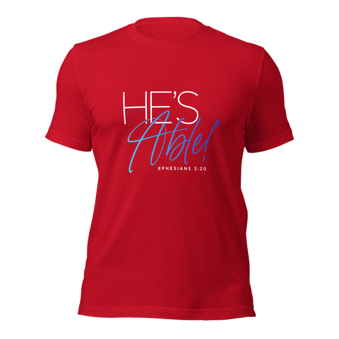 Unisex T-shirt - He's Able - Anointed Tees