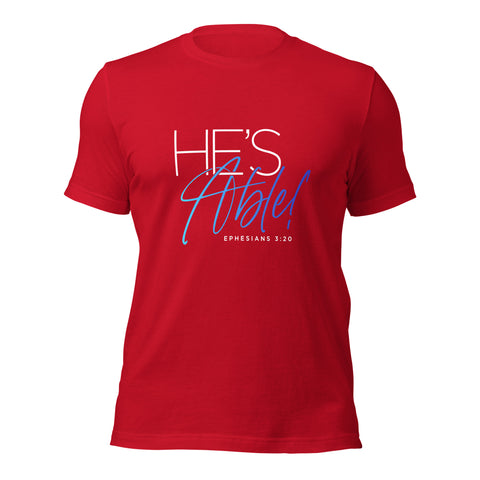 Unisex t-shirt - He's Able! - Anointed Tees