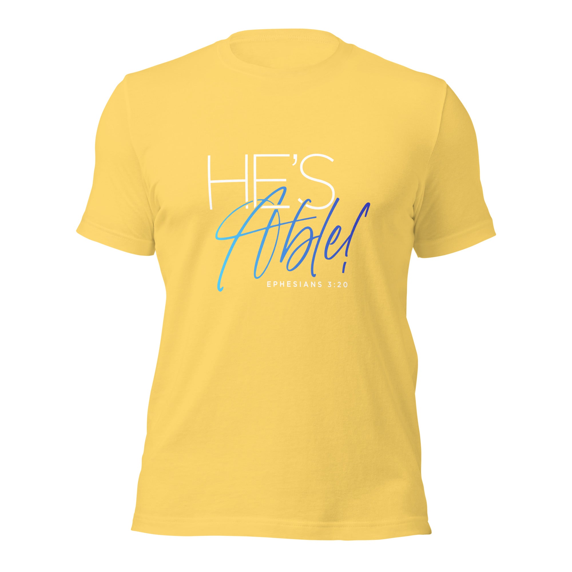 Unisex t-shirt - He's Able! - Anointed Tees