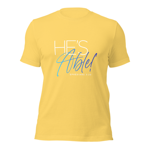 Unisex T-shirt - He's Able - Anointed Tees