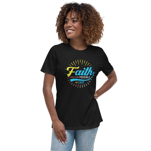 FAITH (Color) Women's Relaxed T-Shirt