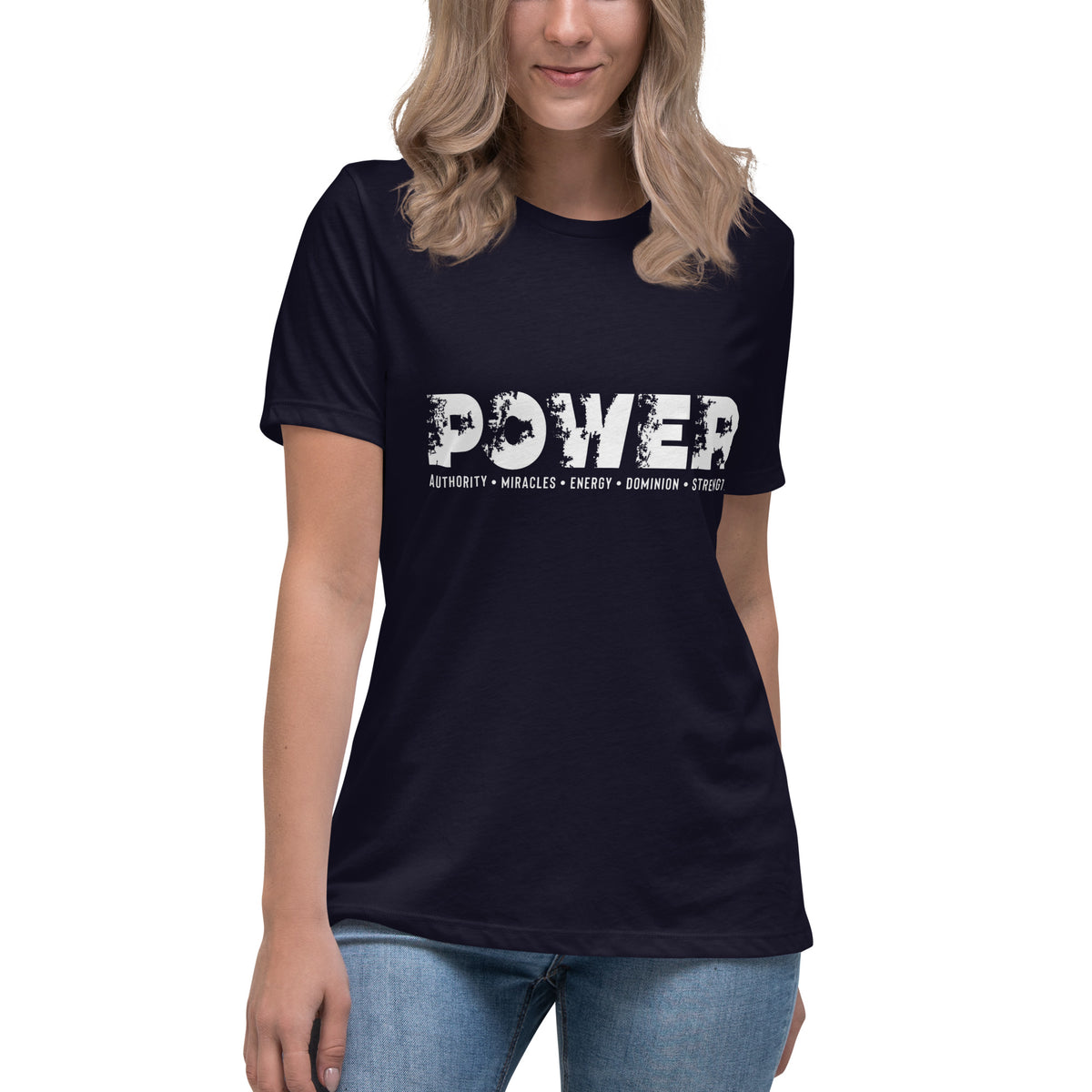 POWER B/W Women's Relaxed T-Shirt